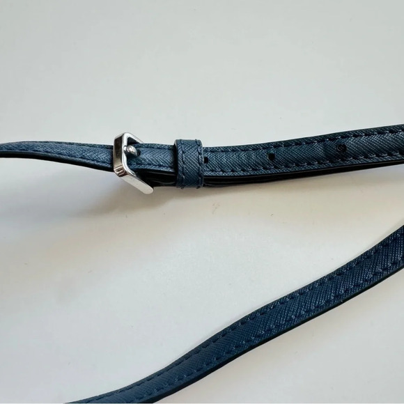 Kate Spade Cameron Flower Appliqué Blue Convertible Crossbody Bag - Picture 6 of 16